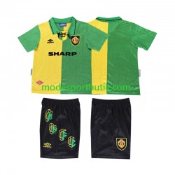 Manchester United Matchtröja 1992 1994 Retro Tredje Kortärmad ,Fotbollsställ Barn