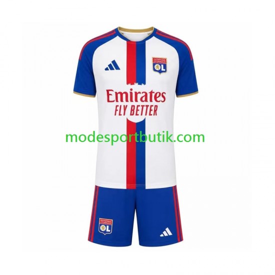Olympique Lyonnais Matchtröja Borta 2026-2027 Kortärmad ,Fotbollsställ Barn