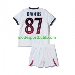 Paris Saint-Germain Matchtröja Joao Neves 87 Borta 2026-2027 Kortärmad ,Fotbollsställ Barn