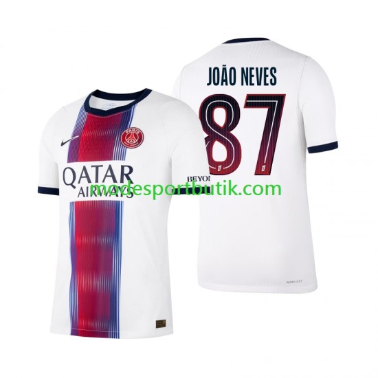Paris Saint-Germain Matchtröja Joao Neves 87 Borta 2026-2027 Kortärmad ,Herr