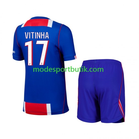 Paris Saint-Germain Matchtröja Vitinha 17 Hemma 2026-2027 Kortärmad ,Fotbollsställ Barn