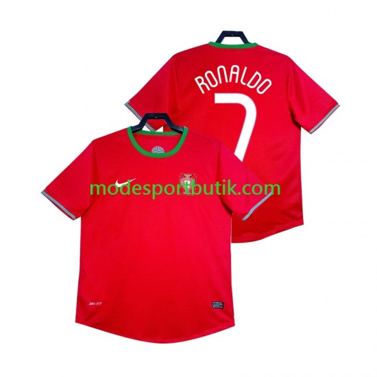 Portugal Matchtröja Cristiano Ronaldo 7 2012 Retro Hemma Kortärmad ,Herr