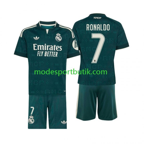 Real Madrid Matchtröja Cristiano Ronaldo 7 Borta 2026-2027 Kortärmad ,Fotbollsställ Barn