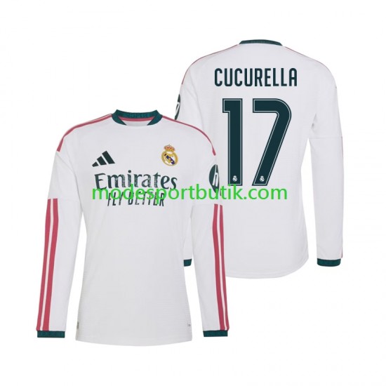 Real Madrid Matchtröja Marc Cucurella 17 Hemma 2026-2027 Långärmad ,Herr