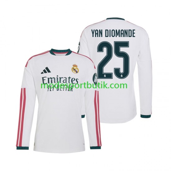 Real Madrid Matchtröja Yan Diomande 25 Hemma 2026-2027 Långärmad ,Herr