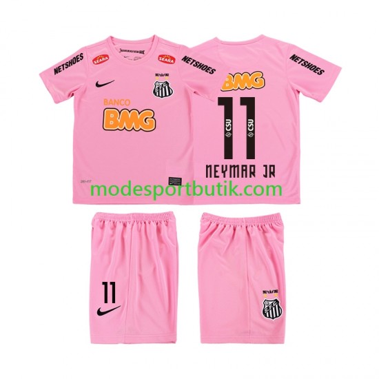 Matchtröja Santos Neymar JR 11 2012 2013 Retro Fjärde Kortärmad ,Fotbollsställ Barn