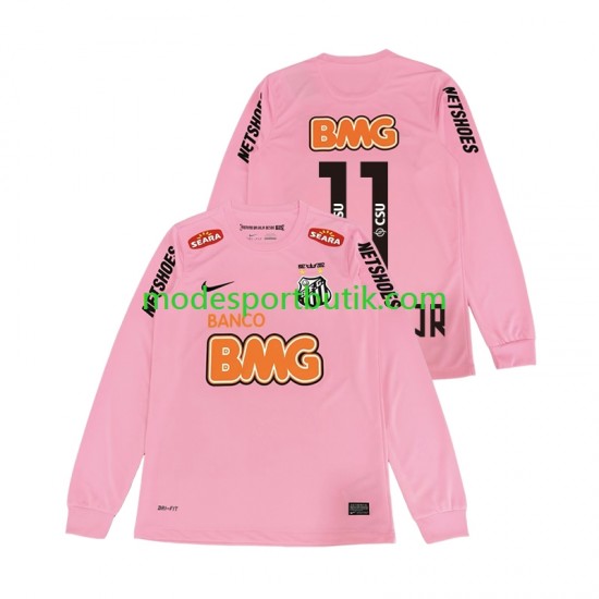 Matchtröja Santos Neymar JR 11 2012 2013 Retro Fjärde Långärmad ,Herr