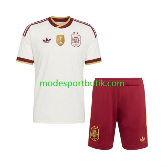 Spanien Matchtröja 2-star Borta 2026-2027 Kortärmad ,Fotbollsställ Barn