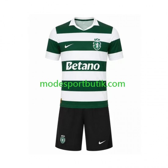 Sporting Lissabon Matchtröja Hemma 2026-2027 Kortärmad ,Fotbollsställ Barn
