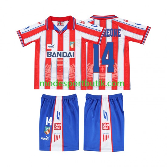 Sporting Lissabon Matchtröja SIMEONE 14 1996 1997 Retro Hemma Kortärmad ,Fotbollsställ Barn