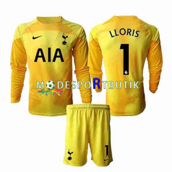 Tottenham Hotspur Matchtröja Hugo Lloris 1 Målvakt Hemma 2022-23 Långärmad ,Fotbollsställ Barn