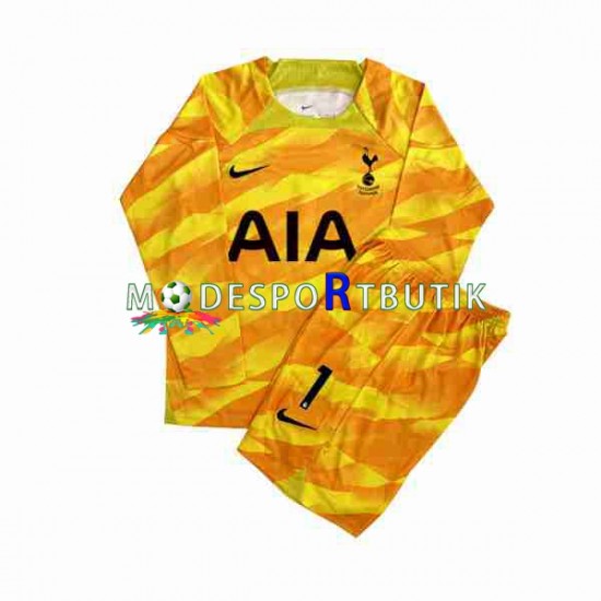 Tottenham Hotspur Matchtröja Hugo Orange Målvakt Borta 2023-2024 Långärmad ,Fotbollsställ Barn