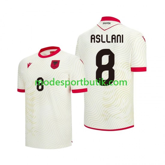 Albanien Matchtröja Kristjan Asllani 8 Borta VM 2026 Kortärmad ,Herr