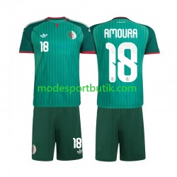 Algeriet Matchtröja Mohamed Amoura 18 Borta 2026 Kortärmad ,Fotbollsställ Barn