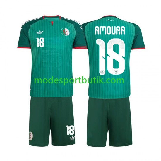 Algeriet Matchtröja Mohamed Amoura 18 Borta 2026 Kortärmad ,Fotbollsställ Barn