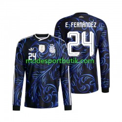 Argentina Matchtröja Enzo Fernandez 24 Borta VM 2026 Långärmad ,Herr