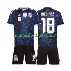 Argentina Matchtröja Nico Paz 18 Borta VM 2026 Kortärmad ,Fotbollsställ Barn