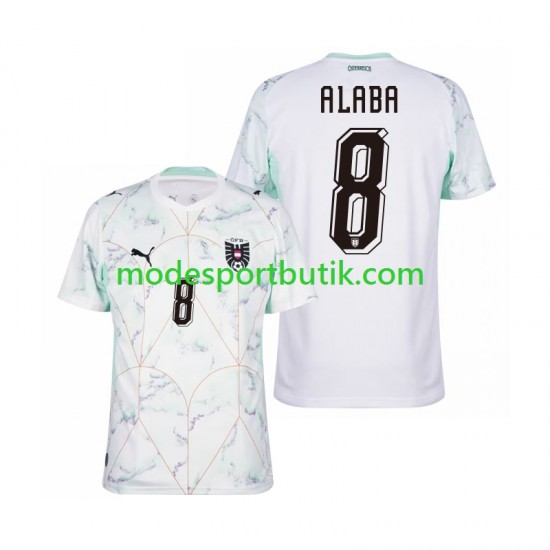Österrike Matchtröja David Alaba 8 Borta VM 2026 Kortärmad ,Herr
