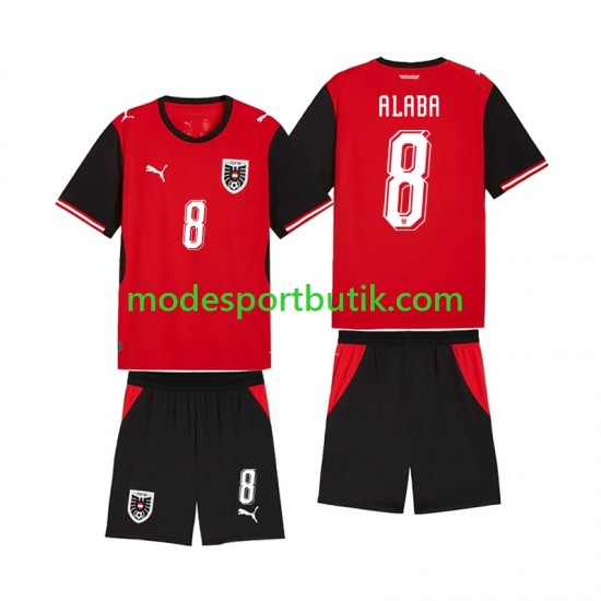 Österrike Matchtröja David Alaba 8 Hemma VM 2026 Kortärmad ,Fotbollsställ Barn Österrike Matchtröja David Alaba 8 Hemma VM 2026 Kortärmad ,Fotbollsställ Barn
