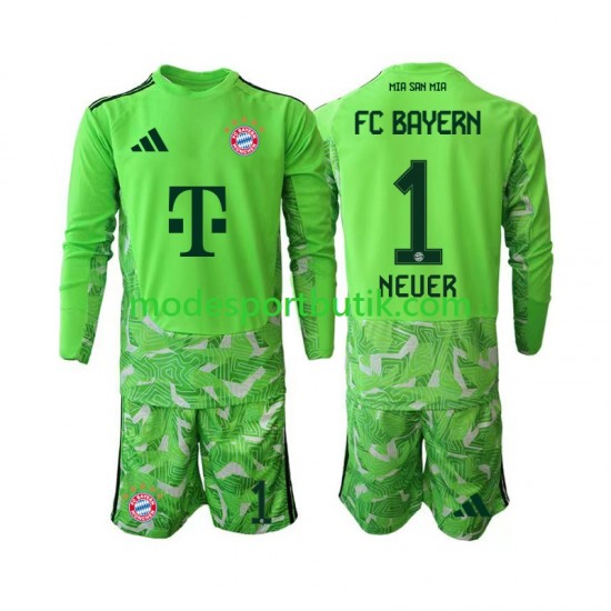 FC Bayern München Matchtröja Manuel Neuer 1 Målvakt Hemma 2026-2027 Långärmad ,Fotbollsställ Barn FC Bayern München Matchtröja Manuel Neuer 1 Målvakt Hemma 2026-2027 Långärmad ,Fotbollsställ Barn
