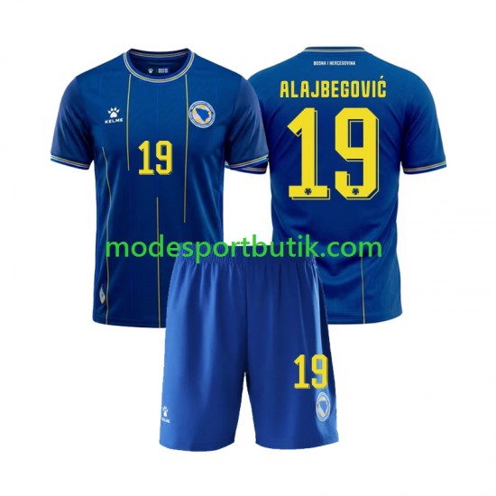Bosnien och Hercegovina Matchtröja Kerim Alajbegovic 19 Hemma VM 2026 Kortärmad ,Fotbollsställ Barn