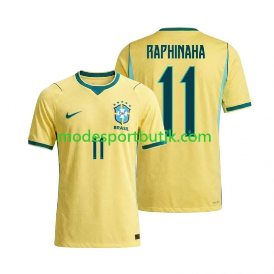 Brasilien Matchtröja Raphinha 11 Hemma VM 2026 Kortärmad ,Herr
