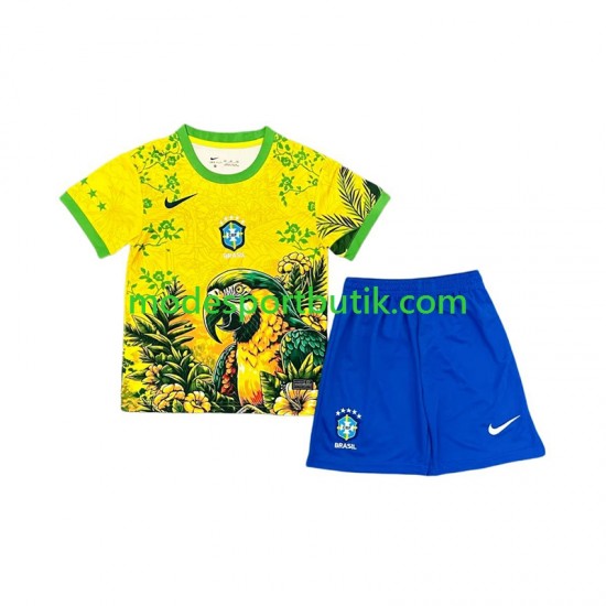 Brasilien Matchtröja Special Hemma 2026 Kortärmad ,Fotbollsställ Barn
