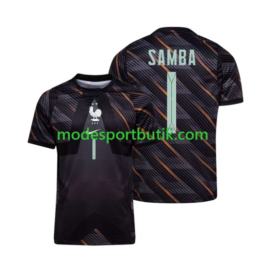 Frankrike Matchtröja Brice Samba 1 Målvakt Hemma VM 2026 Kortärmad ,Herr