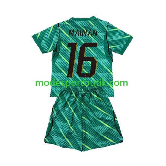Frankrike Matchtröja Mike Maignan 16 Målvakt Tredje VM 2026 Kortärmad ,Fotbollsställ Barn