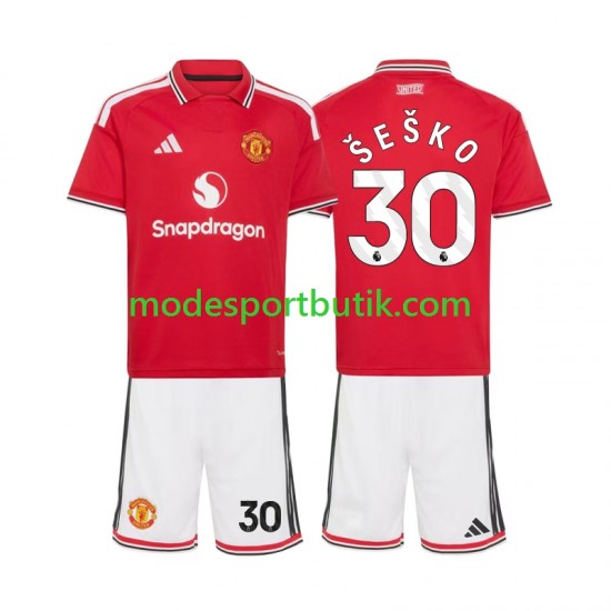 Manchester United Matchtröja Benjamin Sesko 30 Hemma 2026-2027 Kortärmad ,Fotbollsställ Barn Manchester United Matchtröja Benjamin Sesko 30 Hemma 2026-2027 Kortärmad ,Fotbollsställ Barn