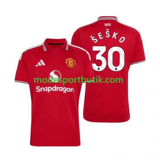 Manchester United Matchtröja Benjamin Sesko 30 Hemma 2026-2027 Kortärmad ,Herr