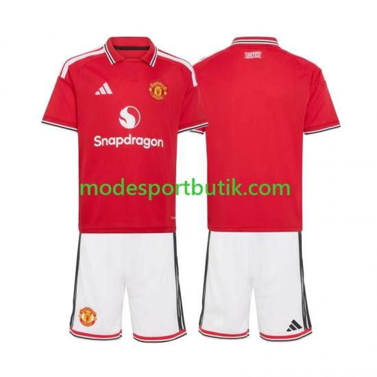 Manchester United Matchtröja Hemma 2026-2027 Kortärmad ,Fotbollsställ Barn