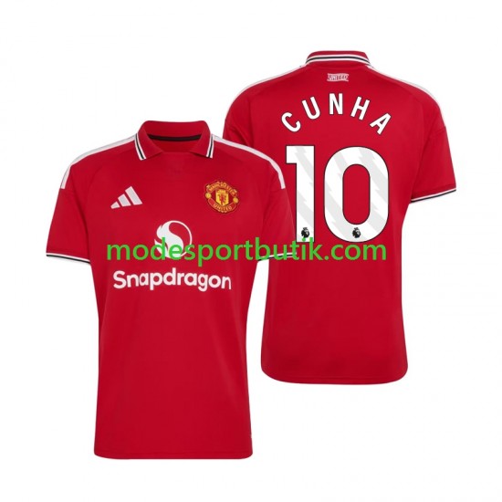 Manchester United Matchtröja Matheus Cunha 10 Hemma 2026-2027 Kortärmad ,Herr