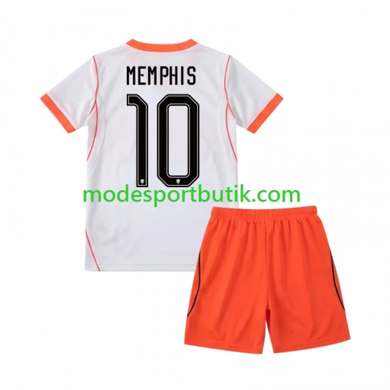 Nederländerna Matchtröja Memphis Depay 10 Borta VM 2026 Kortärmad ,Fotbollsställ Barn Nederländerna Matchtröja Memphis Depay 10 Borta VM 2026 Kortärmad ,Fotbollsställ Barn