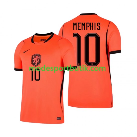 Nederländerna Matchtröja Memphis Depay 10 Hemma VM 2026 Kortärmad ,Herr