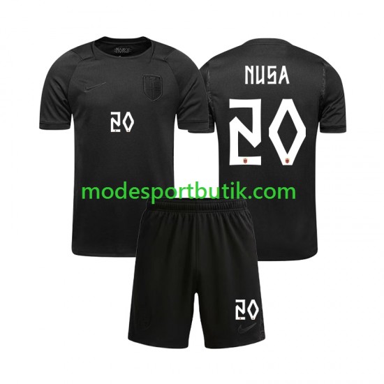 Norge Matchtröja Antonio NUSA 20 Borta VM 2026 Kortärmad ,Fotbollsställ Barn