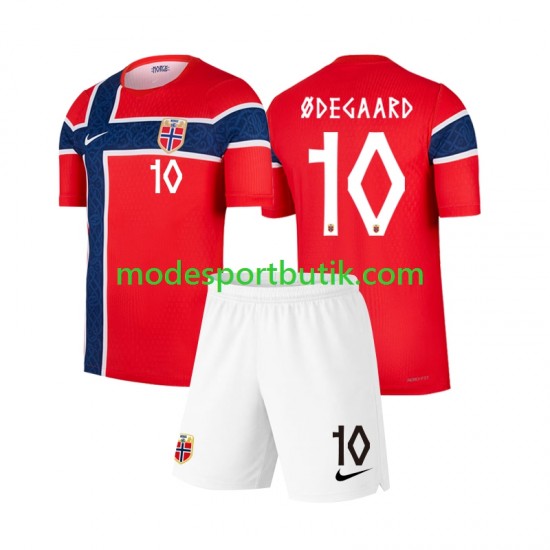 Norge Matchtröja Martin Odegaard 10 Hemma VM 2026 Kortärmad ,Fotbollsställ Barn Norge Matchtröja Martin Odegaard 10 Hemma VM 2026 Kortärmad ,Fotbollsställ Barn