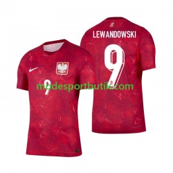 Polen Matchtröja Robert Lewandowski 9 Borta 2026 Kortärmad ,Herr