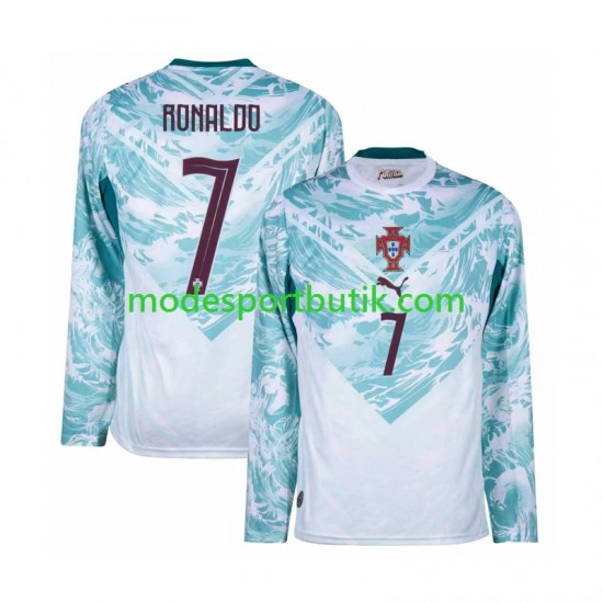 Portugal Matchtröja Cristiano Ronaldo 7 Borta VM 2026 Långärmad ,Herr