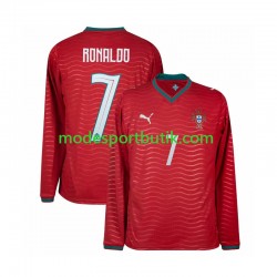 Portugal Matchtröja Cristiano Ronaldo 7 Hemma VM 2026 Långärmad ,Herr Portugal Matchtröja Cristiano Ronaldo 7 Hemma VM 2026 Långärmad ,Herr