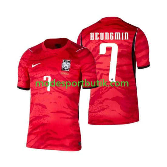 Sydkorea Matchtröja Son Heung-min 7 Hemma VM 2026 Kortärmad ,Herr