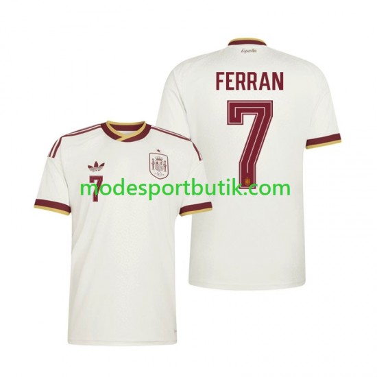 Spanien Matchtröja Ferran Torres 7 Borta VM 2026 Kortärmad ,Herr