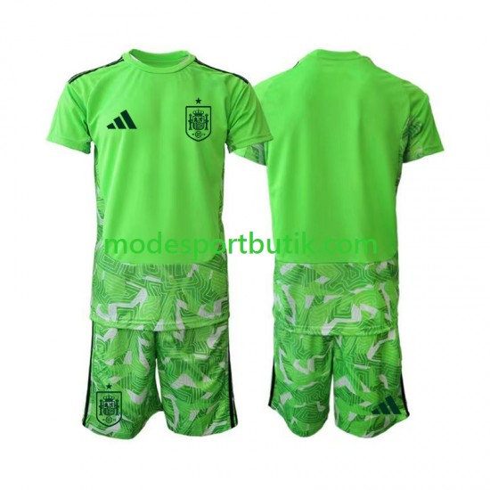 Spanien Matchtröja 6th Green color Målvakt VM 2026 Kortärmad ,Fotbollsställ Barn Spanien Matchtröja 6th Green color Målvakt VM 2026 Kortärmad ,Fotbollsställ Barn