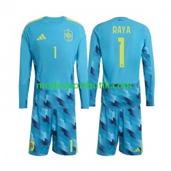 Spanien Matchtröja David Raya 1 Målvakt Hemma VM 2026 Långärmad ,Fotbollsställ Barn Spanien Matchtröja David Raya 1 Målvakt Hemma VM 2026 Långärmad ,Fotbollsställ Barn