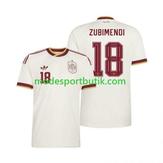 Spanien Matchtröja Martin Zubimendi 18 Borta VM 2026 Kortärmad ,Herr