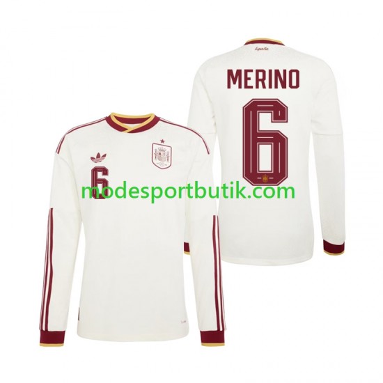 Spanien Matchtröja Mikel Merino 6 Borta VM 2026 Långärmad ,Herr