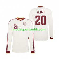 Spanien Matchtröja Pedri 20 Borta VM 2026 Långärmad ,Herr