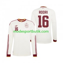 Spanien Matchtröja Rodri 16 Borta VM 2026 Långärmad ,Herr