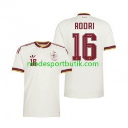 Spanien Matchtröja Rodri 16 Borta VM 2026 Kortärmad ,Herr