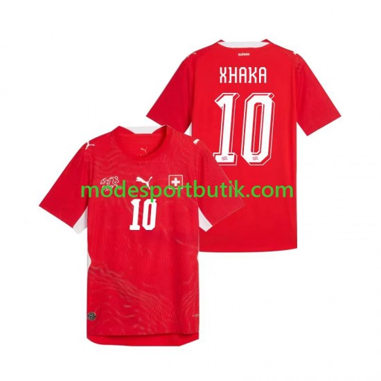 Schweiz Matchtröja Granit Xhaka 10 Hemma VM 2026 Kortärmad ,Herr